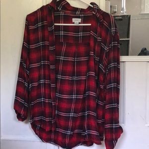 Red navy blue and white Flanagan